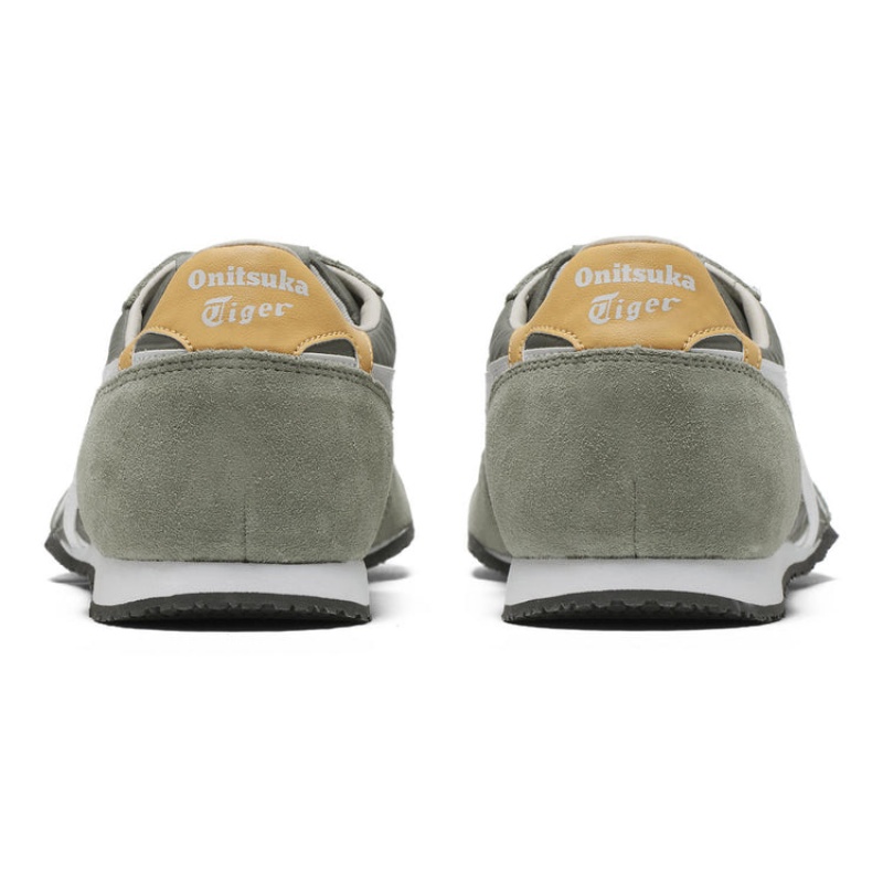 Olive / White Women's Onitsuka Tiger Serrano Sneakers Online India | Z2C-5925