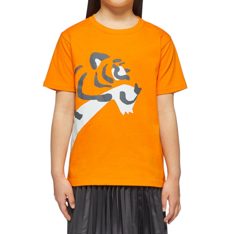 Orange Kids' Onitsuka Tiger Graphic T Shirts Online India | N7F-2669