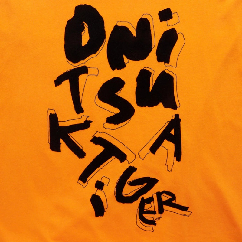 Orange Men's Onitsuka Tiger Graphic T Shirts Online India | L6E-7069