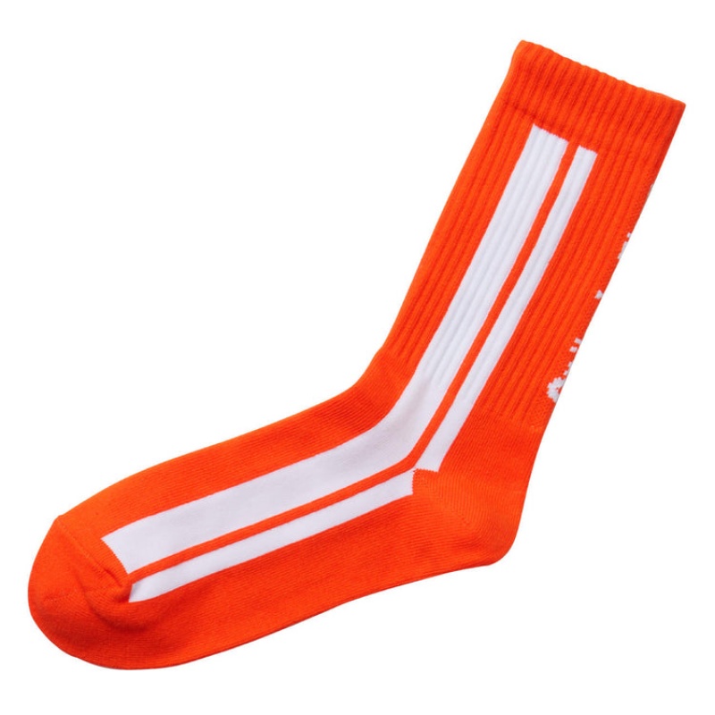 Orange Men's Onitsuka Tiger Middle Socks Online India | R3G-8840