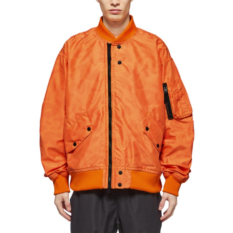 Orange Men's Onitsuka Tiger P Bomber Jackets Online India | P7V-2711