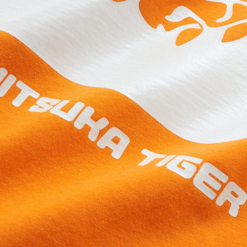 Orange Women's Onitsuka Tiger Graphic T Shirts Online India | R6Q-2383