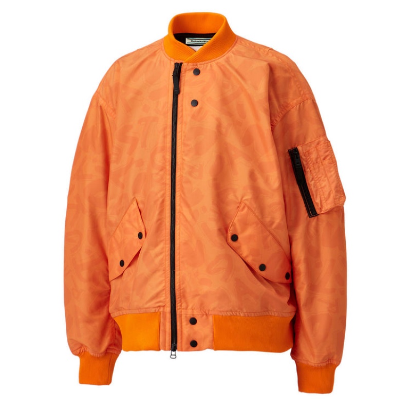 Orange Women's Onitsuka Tiger P Bomber Jackets Online India | L5F-9993