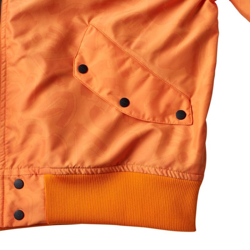 Orange Women's Onitsuka Tiger P Bomber Jackets Online India | L5F-9993