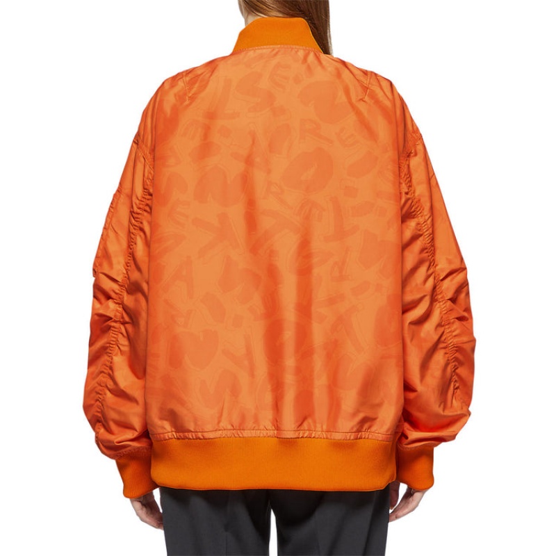 Orange Women's Onitsuka Tiger P Bomber Jackets Online India | L5F-9993