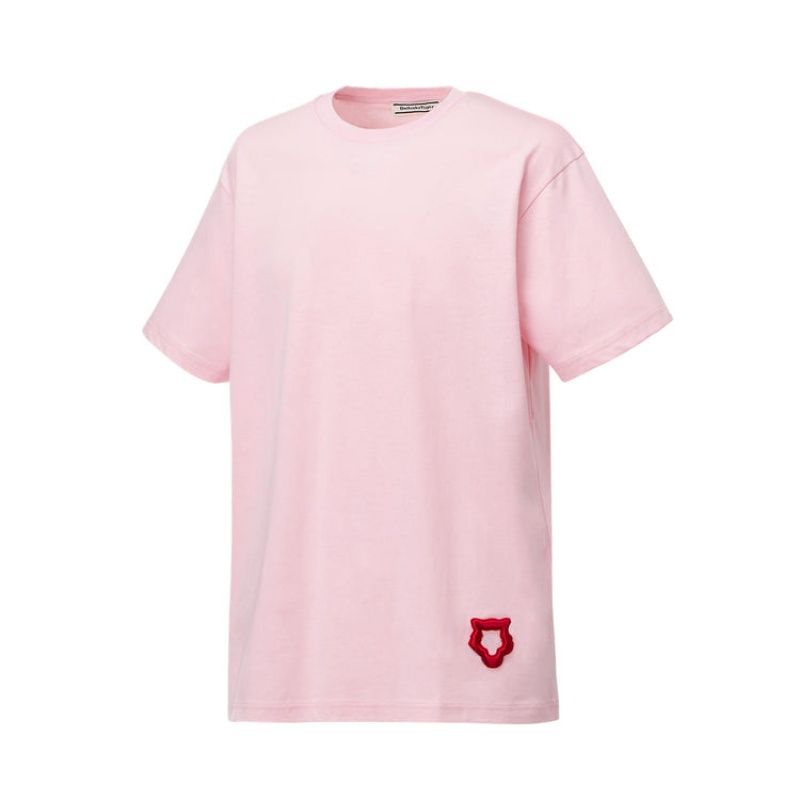 Pink Men's Onitsuka Tiger Graphic T Shirts Online India | L0Q-9575