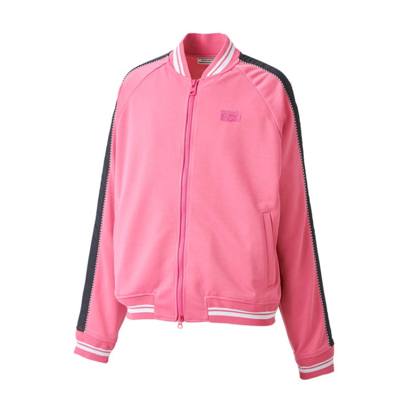 Pink Men's Onitsuka Tiger Track Top Jackets Online India | H0H-5139