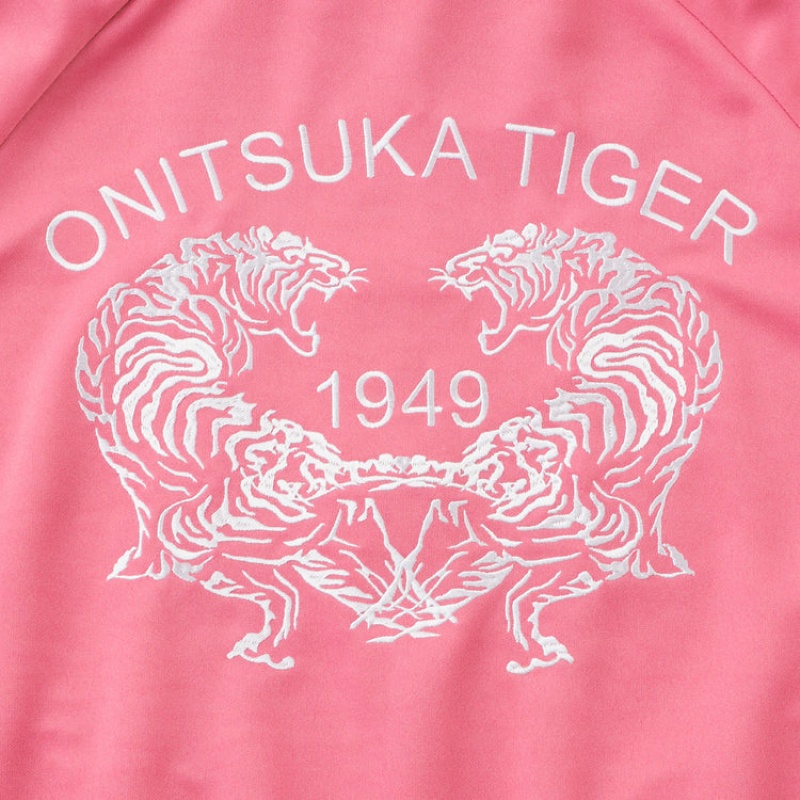 Pink Men's Onitsuka Tiger Track Top Jackets Online India | H0H-5139