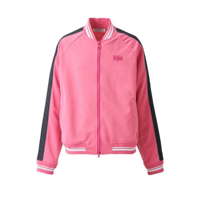 Pink Men\'s Onitsuka Tiger Track Top Jackets Online India | H0H-5139