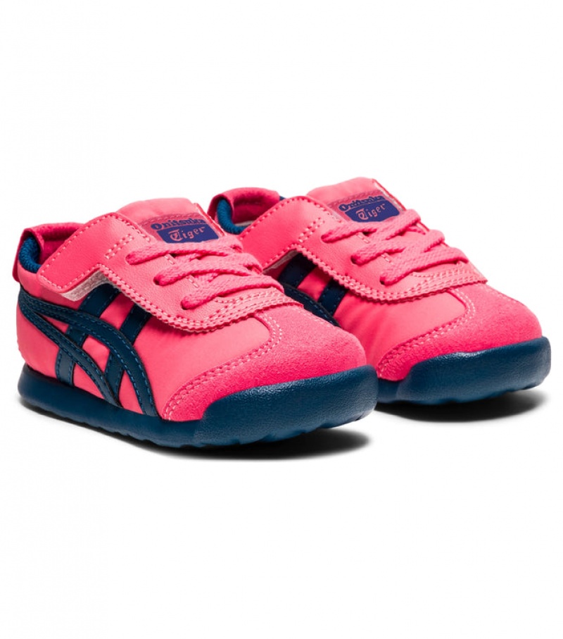 Pink / Blue Kids' Onitsuka Tiger Mexico 66 Online India | R5G-9694