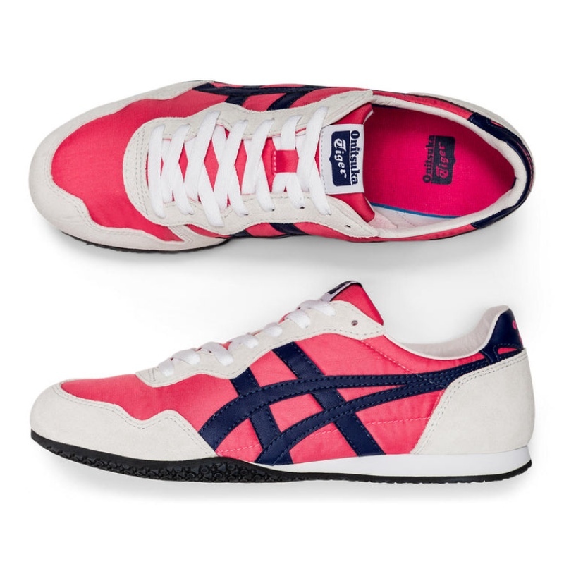 Pink / Navy Women's Onitsuka Tiger Serrano Sneakers Online India | M1W-9534