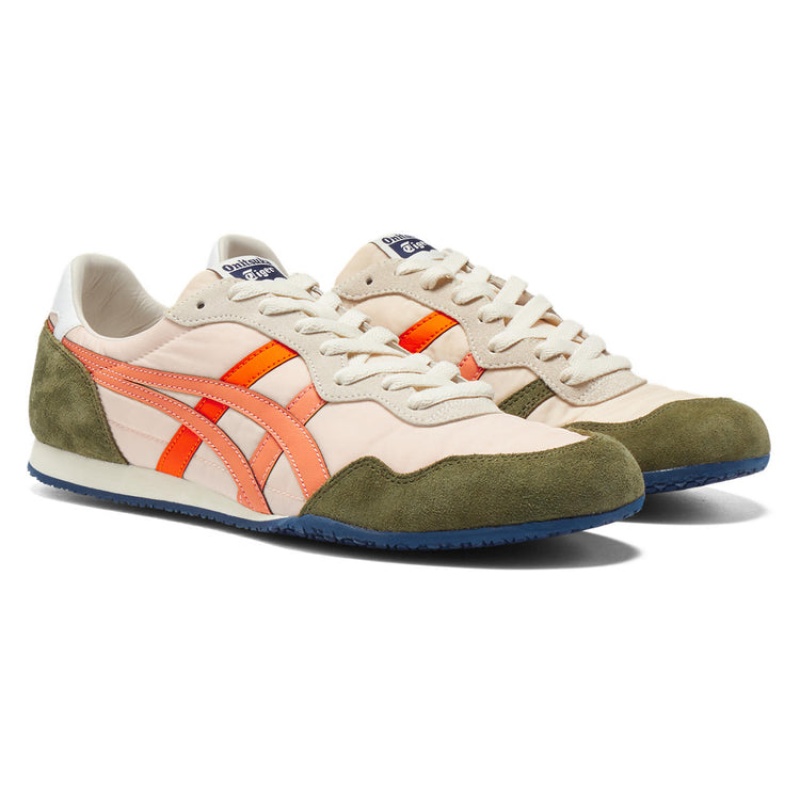 Pink / Orange Women's Onitsuka Tiger Serrano Sneakers Online India | Q9O-2497