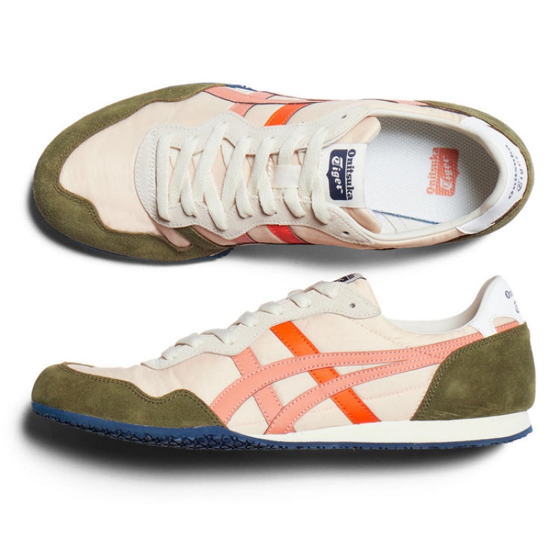 Pink / Orange Women's Onitsuka Tiger Serrano Sneakers Online India | Q9O-2497