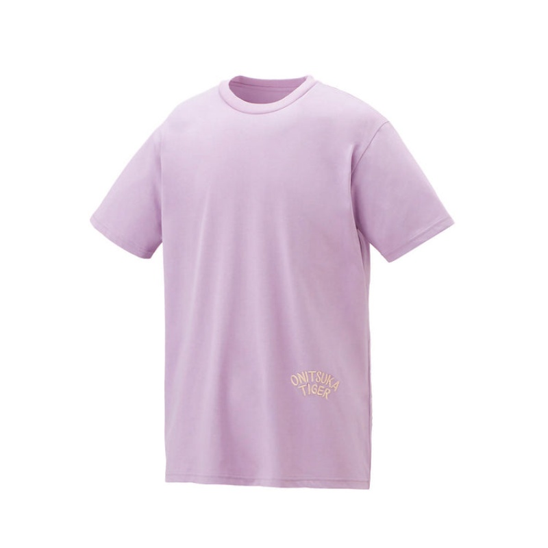 Purple Men's Onitsuka Tiger Graphic T Shirts Online India | L5E-9907