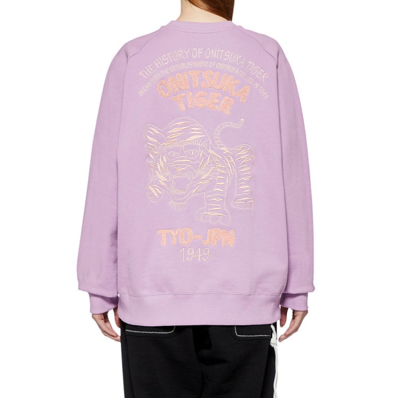 Purple Men's Onitsuka Tiger Sweatshirts Online India | O1H-4437