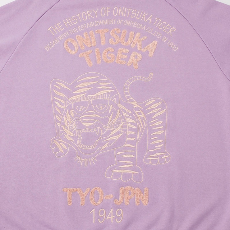 Purple Men's Onitsuka Tiger Sweatshirts Online India | O1H-4437