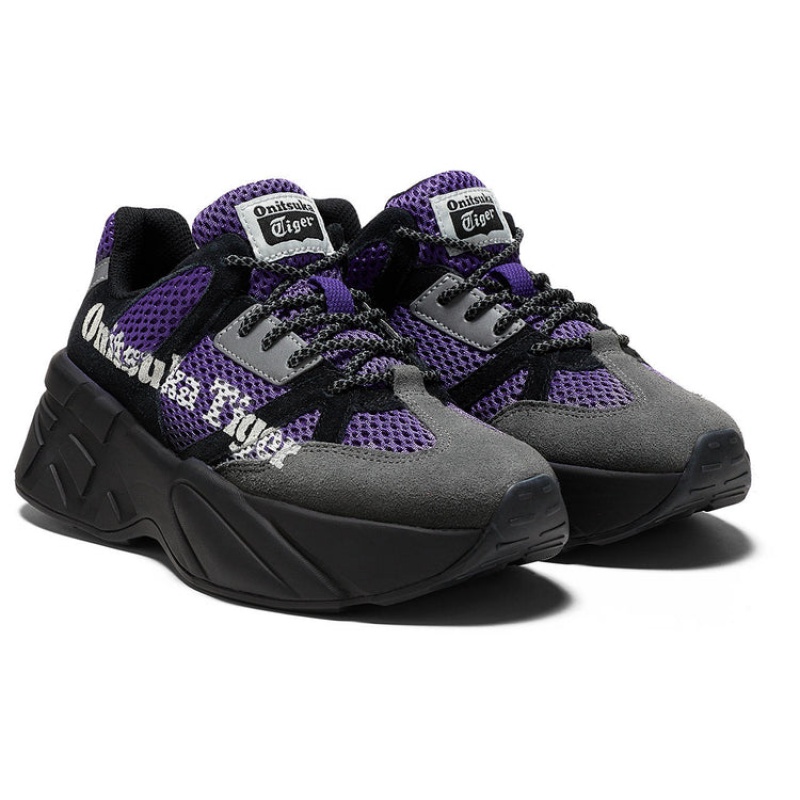 Purple / Black Women's Onitsuka Tiger P-trainer Sneakers Online India | J5M-2581