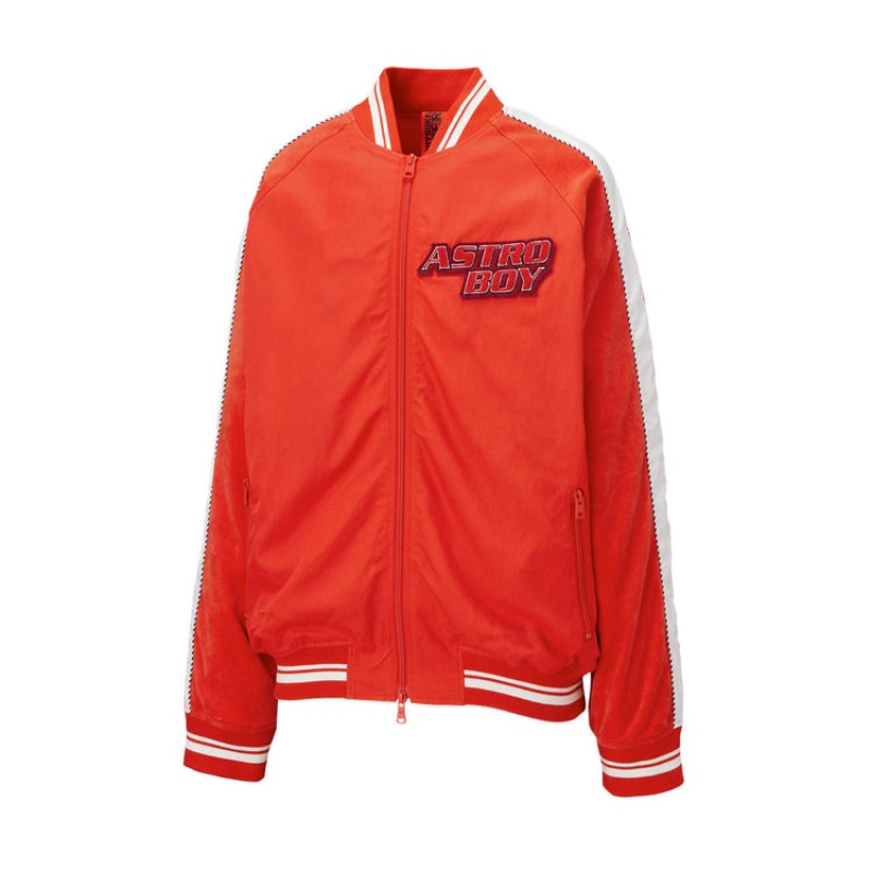 Red Men's Onitsuka Tiger Bomber Jackets Online India | S3O-5050