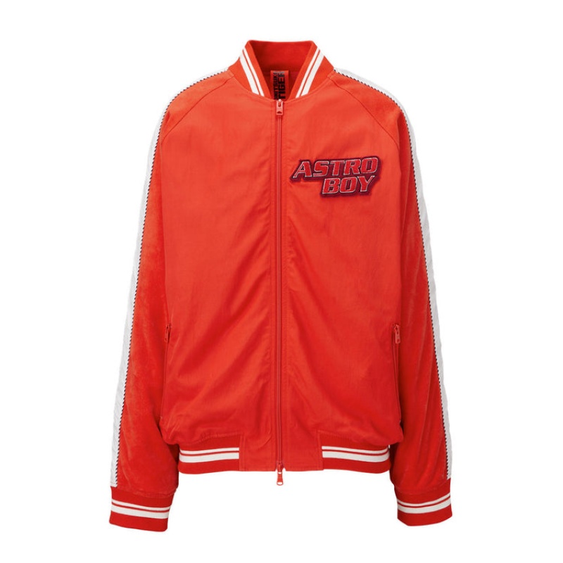 Red Men\'s Onitsuka Tiger Bomber Jackets Online India | S3O-5050