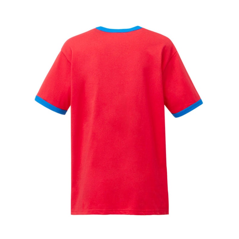 Red Men's Onitsuka Tiger Graphic T Shirts Online India | X6S-2781