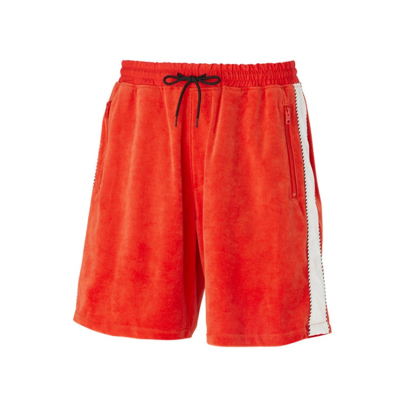 Red Men's Onitsuka Tiger Shorts Online India | X0U-9557