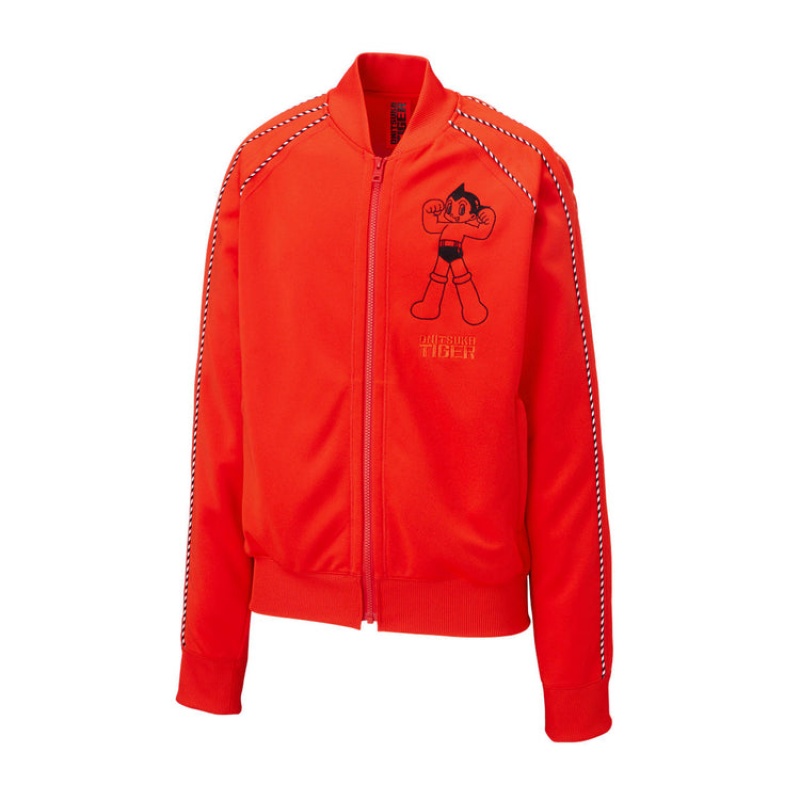 Red Men's Onitsuka Tiger Track Top Jackets Online India | G0K-7199