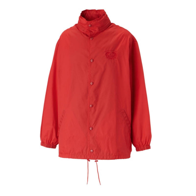 Red Women's Onitsuka Tiger Jackets Online India | M8H-7820