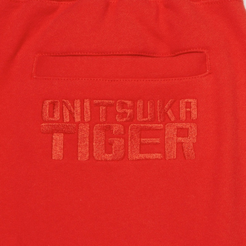 Red Women's Onitsuka Tiger Sweat Pants Online India | U0L-4989