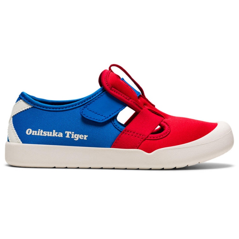 Red / Blue Kids\' Onitsuka Tiger Mexico 66 Sandals Online India | B2N-4217