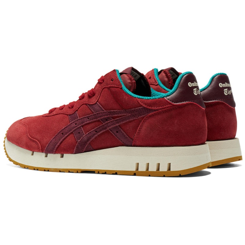 Red / Deep Green Women's Onitsuka Tiger X-caliber Sneakers Online India | O8U-1529