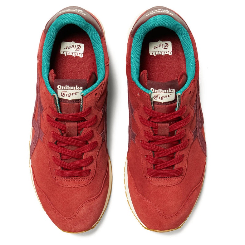 Red / Deep Green Women's Onitsuka Tiger X-caliber Sneakers Online India | O8U-1529