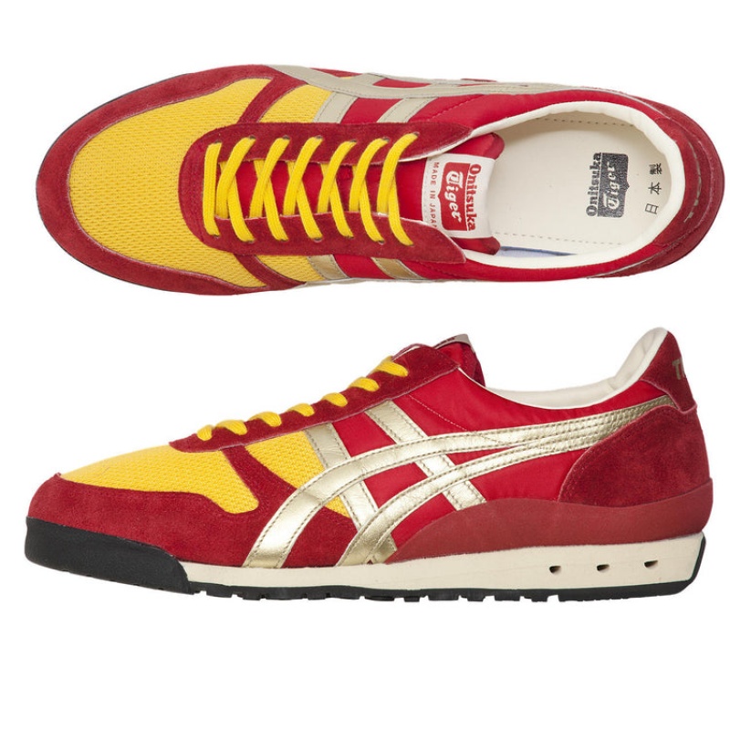 Red / Gold Men's Onitsuka Tiger Ultimate 81 Nm Nippon Made Online India | U1B-4522