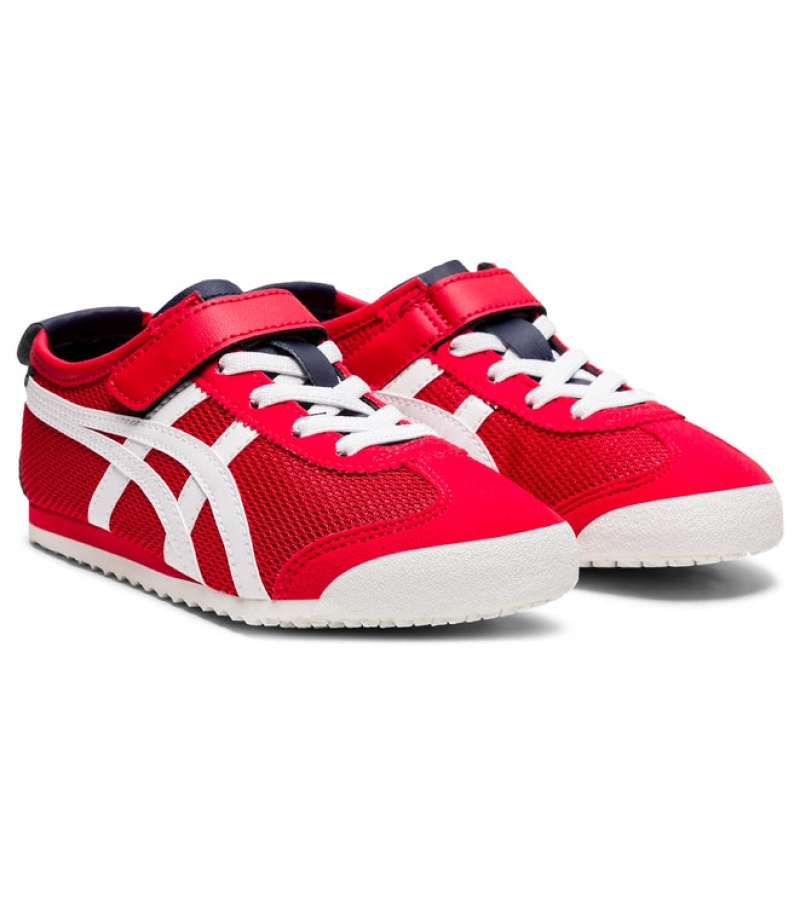 Red / White Kids' Onitsuka Tiger Mexico 66 Online India | F2Q-1913