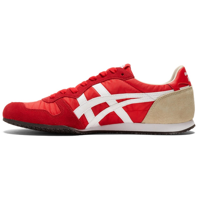 Red / White Women's Onitsuka Tiger Serrano Sneakers Online India | K5S-7501