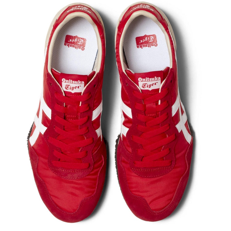 Red / White Women's Onitsuka Tiger Serrano Sneakers Online India | K5S-7501