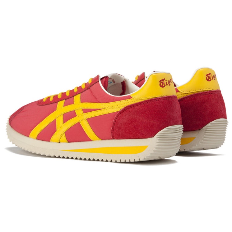 Red / Yellow Men's Onitsuka Tiger Moal 77 Nm Nippon Made Online India | L3H-9513