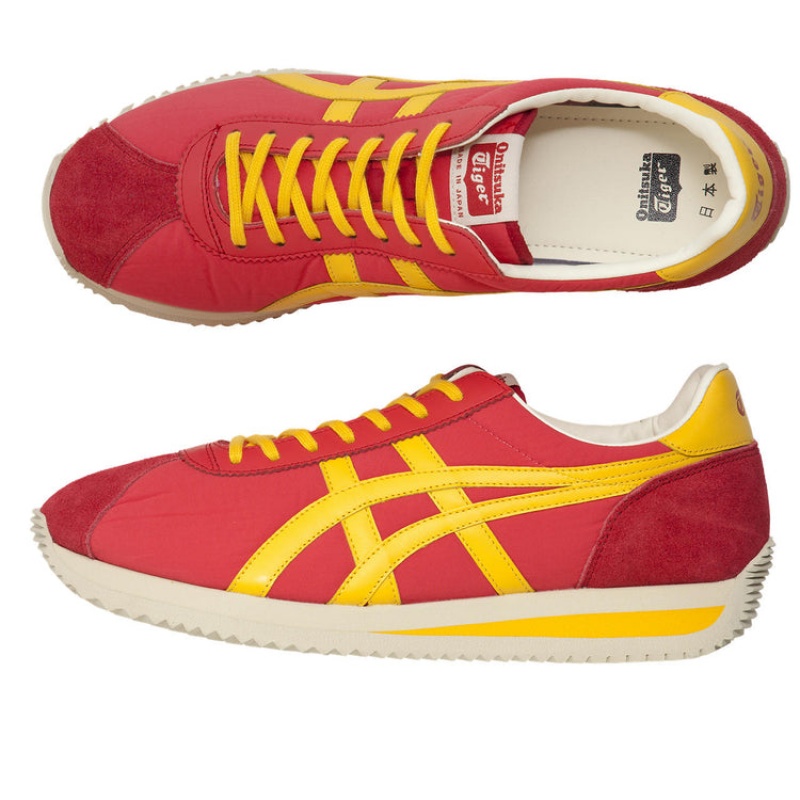 Red / Yellow Women's Onitsuka Tiger Moal 77 Nm Nippon Made Online India | D5S-9662