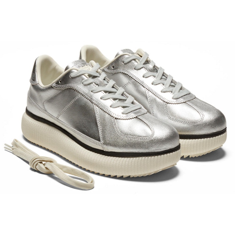 Silver / Silver Women's Onitsuka Tiger Delecity Sneakers Online India | J4N-9322