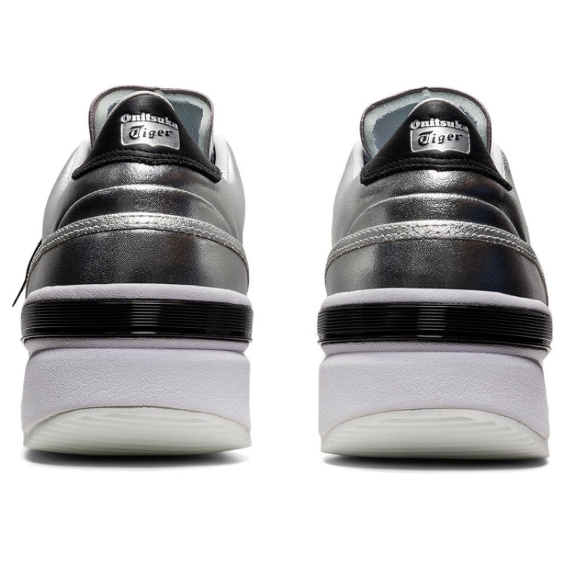 Silver / Silver Women's Onitsuka Tiger Lawnship Pf Sneakers Online India | B6E-6617