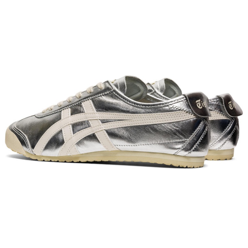 Silver / White Men's Onitsuka Tiger Mexico 66 Online India | S1X-6166