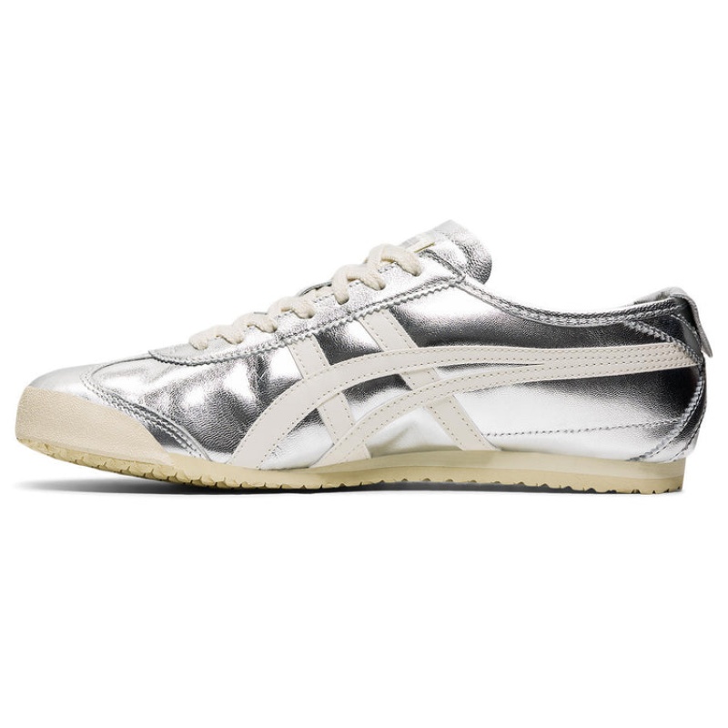 Silver / White Men's Onitsuka Tiger Mexico 66 Online India | S1X-6166