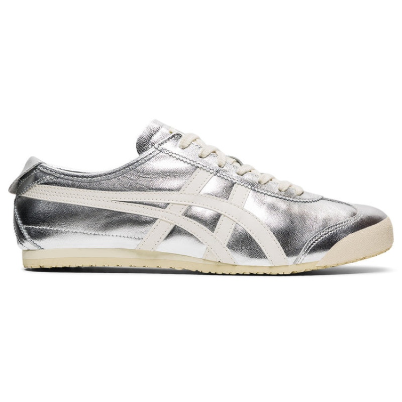 Silver / White Women\'s Onitsuka Tiger Mexico 66 Online India | T9Y-6958