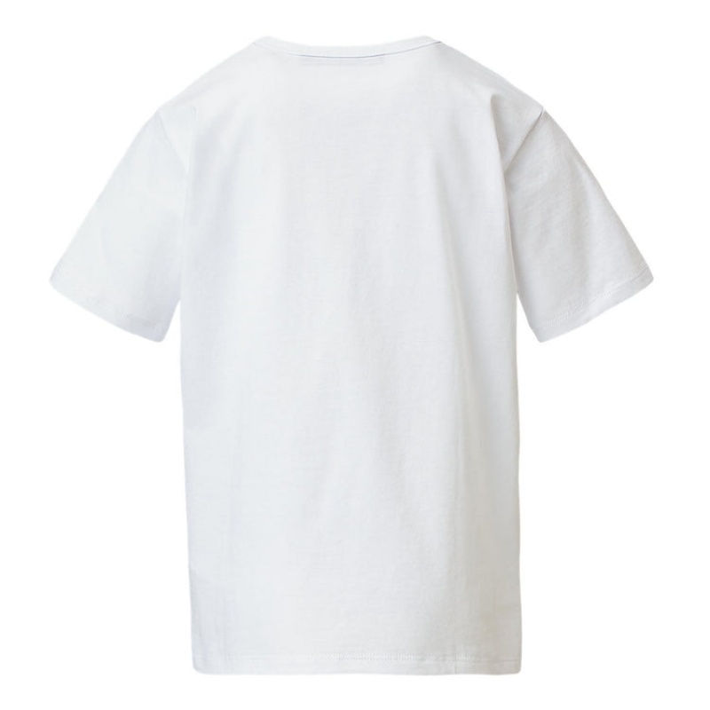 White Kids' Onitsuka Tiger Graphic T Shirts Online India | K9E-9742