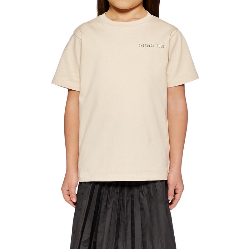 White Kids' Onitsuka Tiger Graphic T Shirts Online India | T1V-1514