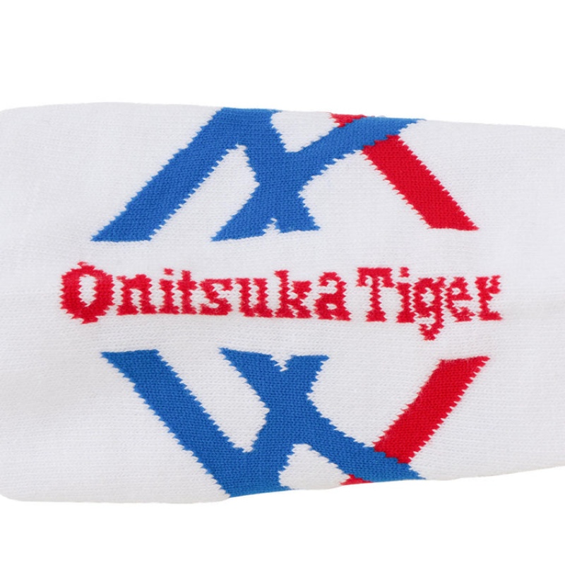 White Men's Onitsuka Tiger Ankle Socks Online India | X6E-1165