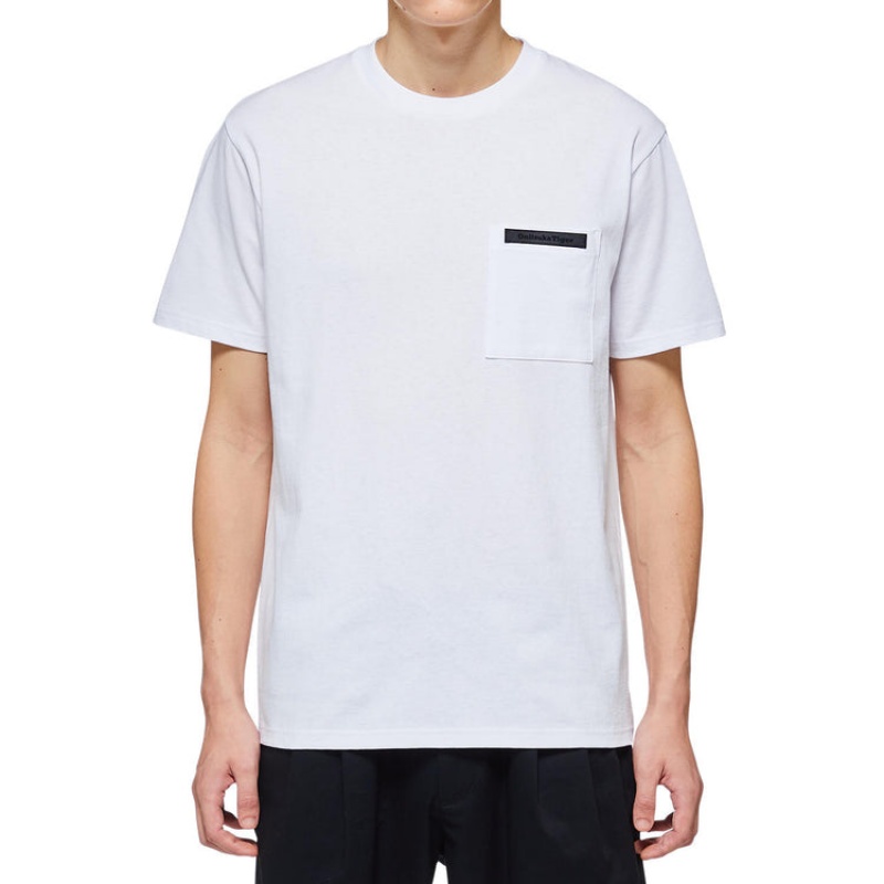 White Men's Onitsuka Tiger Graphic T Shirts Online India | T9P-6306