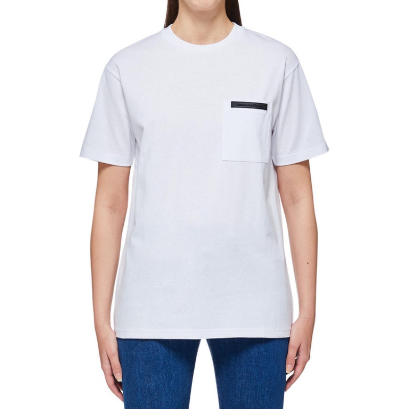 White Men's Onitsuka Tiger Graphic T Shirts Online India | T9P-6306