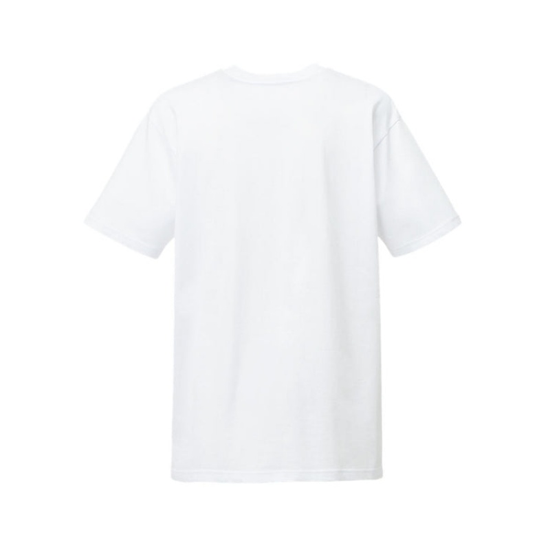 White Men's Onitsuka Tiger Graphic T Shirts Online India | V1Q-2478