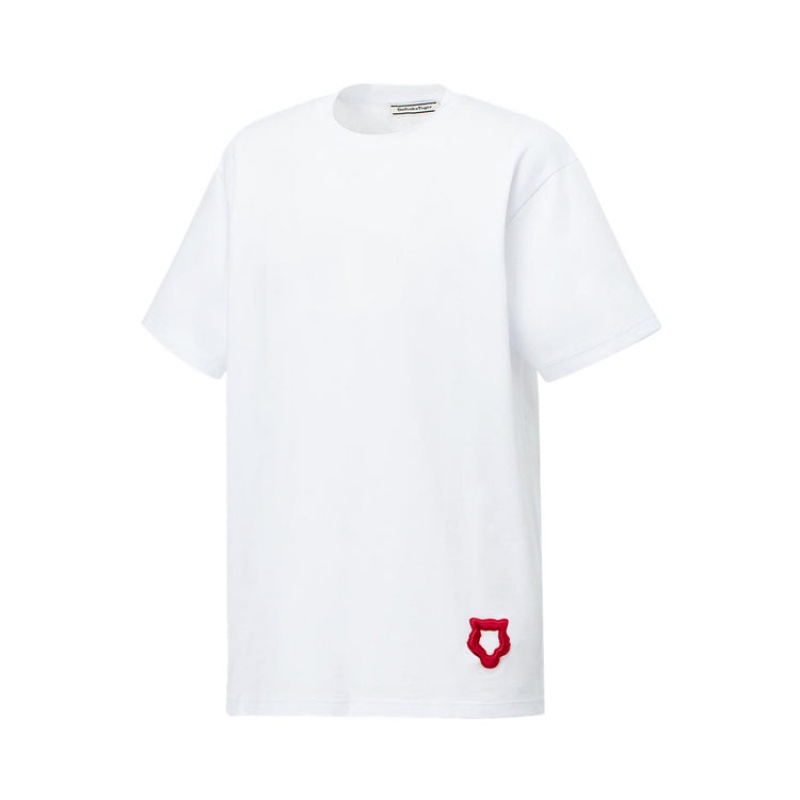 White Men's Onitsuka Tiger Graphic T Shirts Online India | E7J-6034