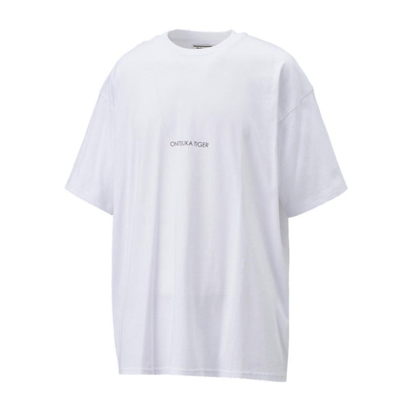 White Men's Onitsuka Tiger Graphic T Shirts Online India | Y3X-5086